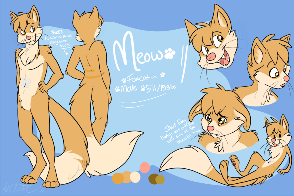Most recent character: Meow Foxcat