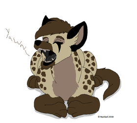 Hyena Yawns