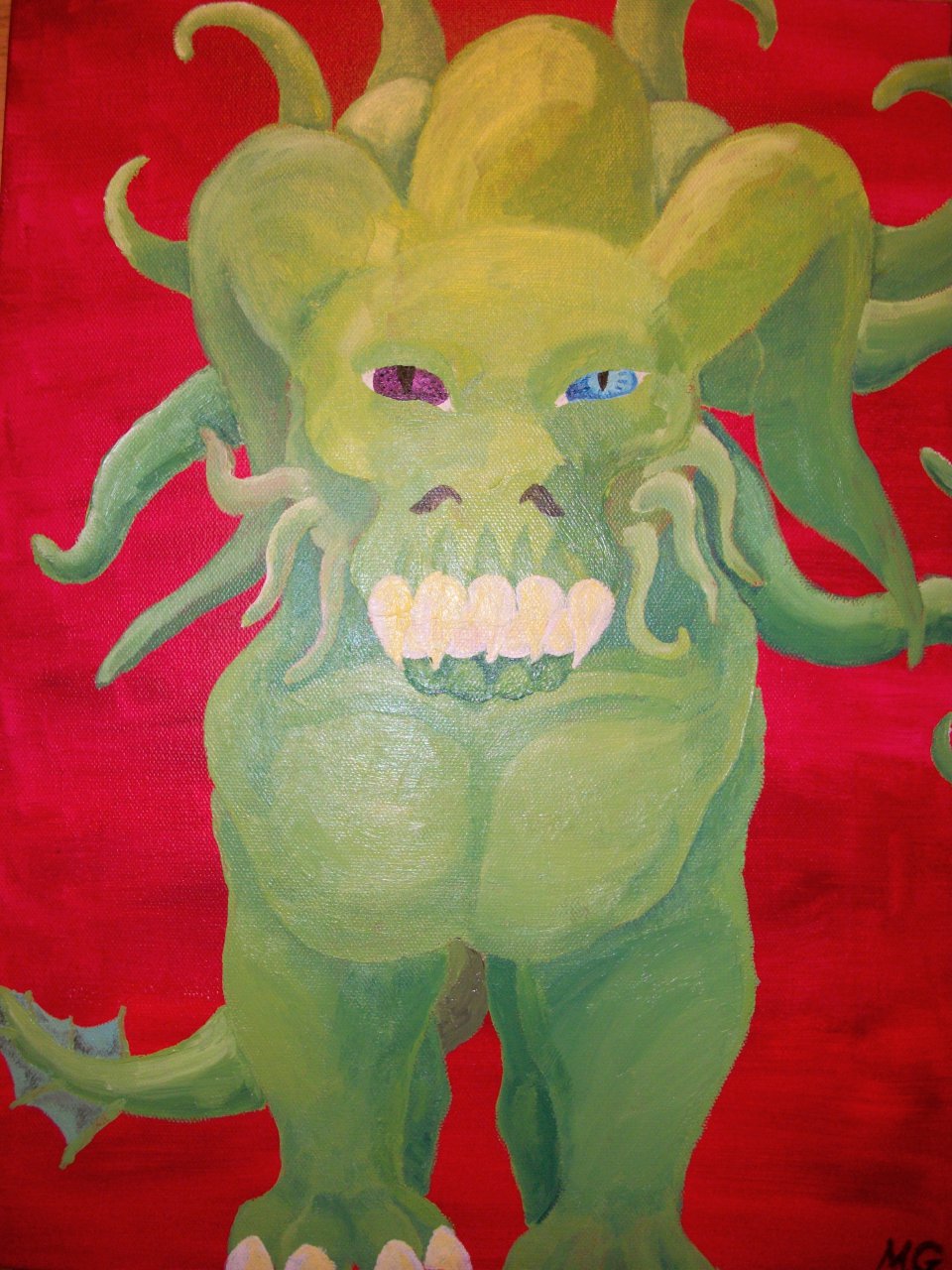 Tentacle Monster Painting