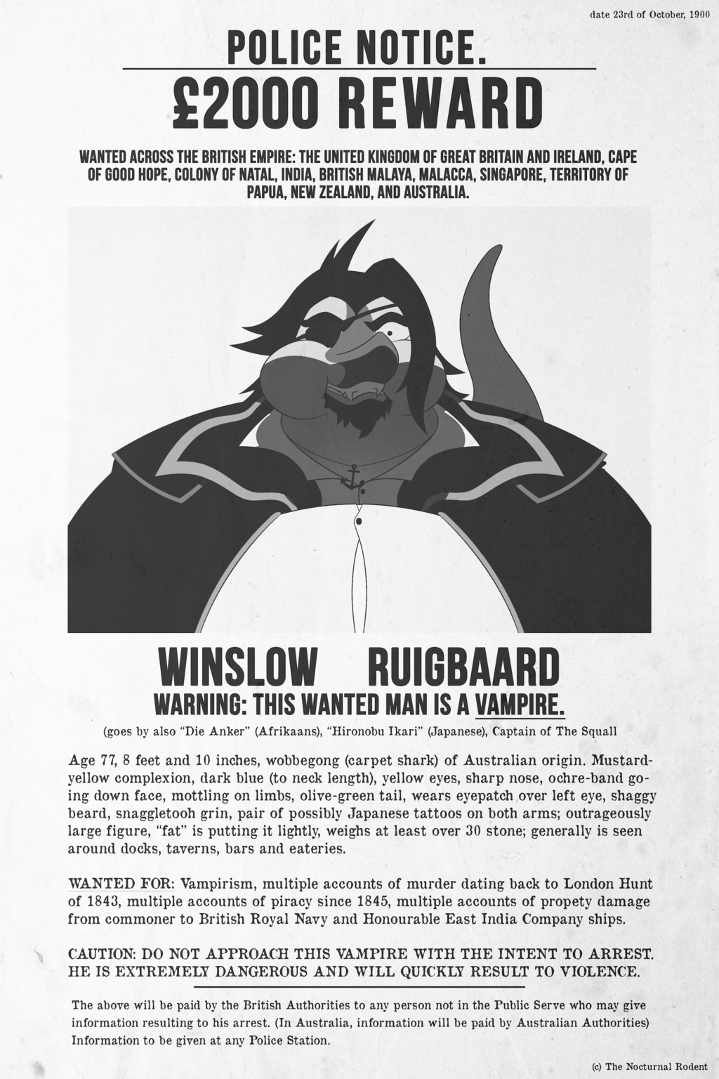 Winslow's Wanted Poster