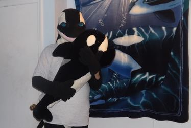 Me with my new favorite orca. :)