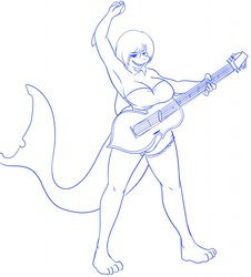 A shark and her Guitar