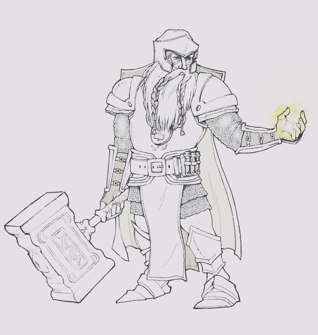 Dwarf Cleric Comission - DnD