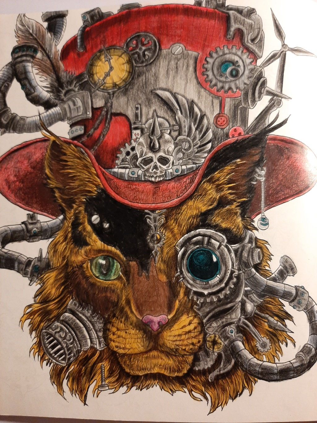 Color Study - Steam Punk Kitty