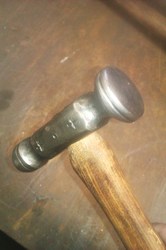 hand made repousse hammer detail