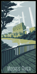 .Travel Poster - Visit Moore's River.