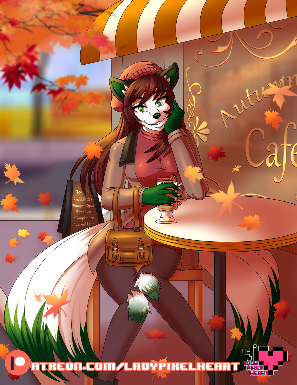 Ari Ryoko's Autumn Cafe Visit [COMM]