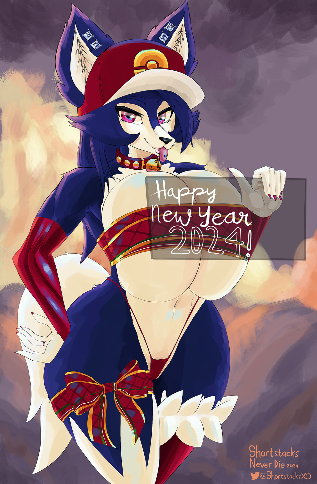 Happy New Year 2024 - Morgana the Lycanroc