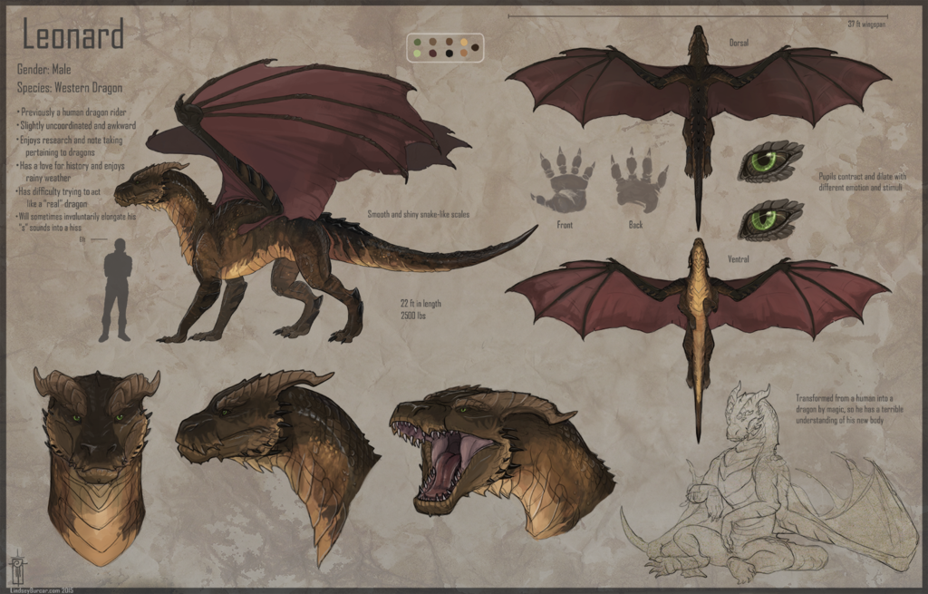 Leonard- A Dragon's Reference Sheet