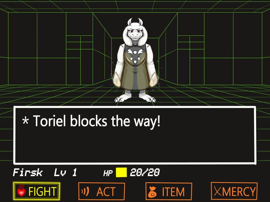 Most recent image: Toriel block the way!