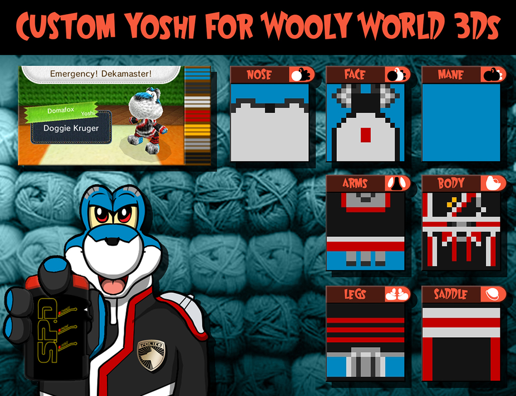 Custom Wooly Yoshi - Doggie Kruger