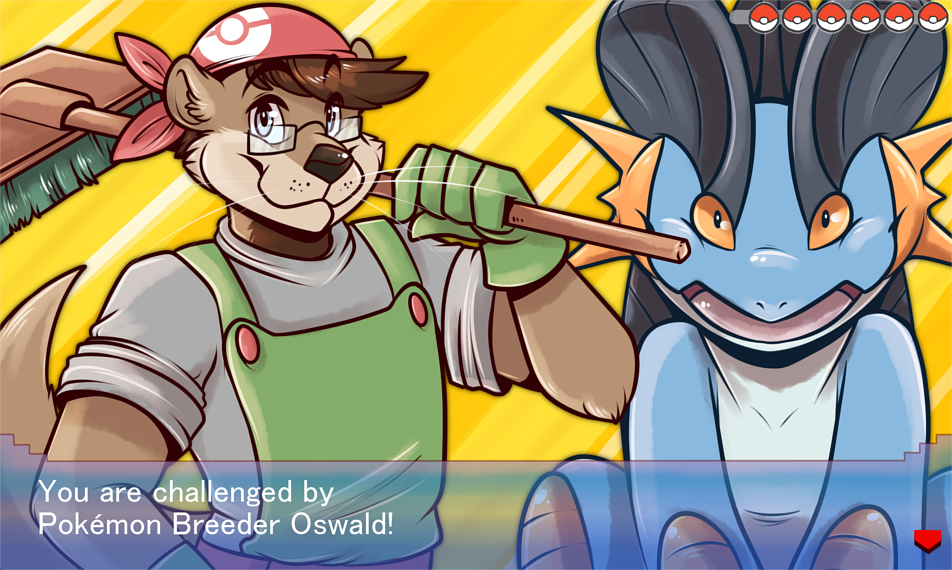 [commission] Pokemon Challenger: Oswald