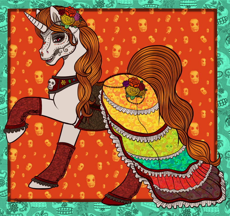 Day of the Dead - Pony Commission