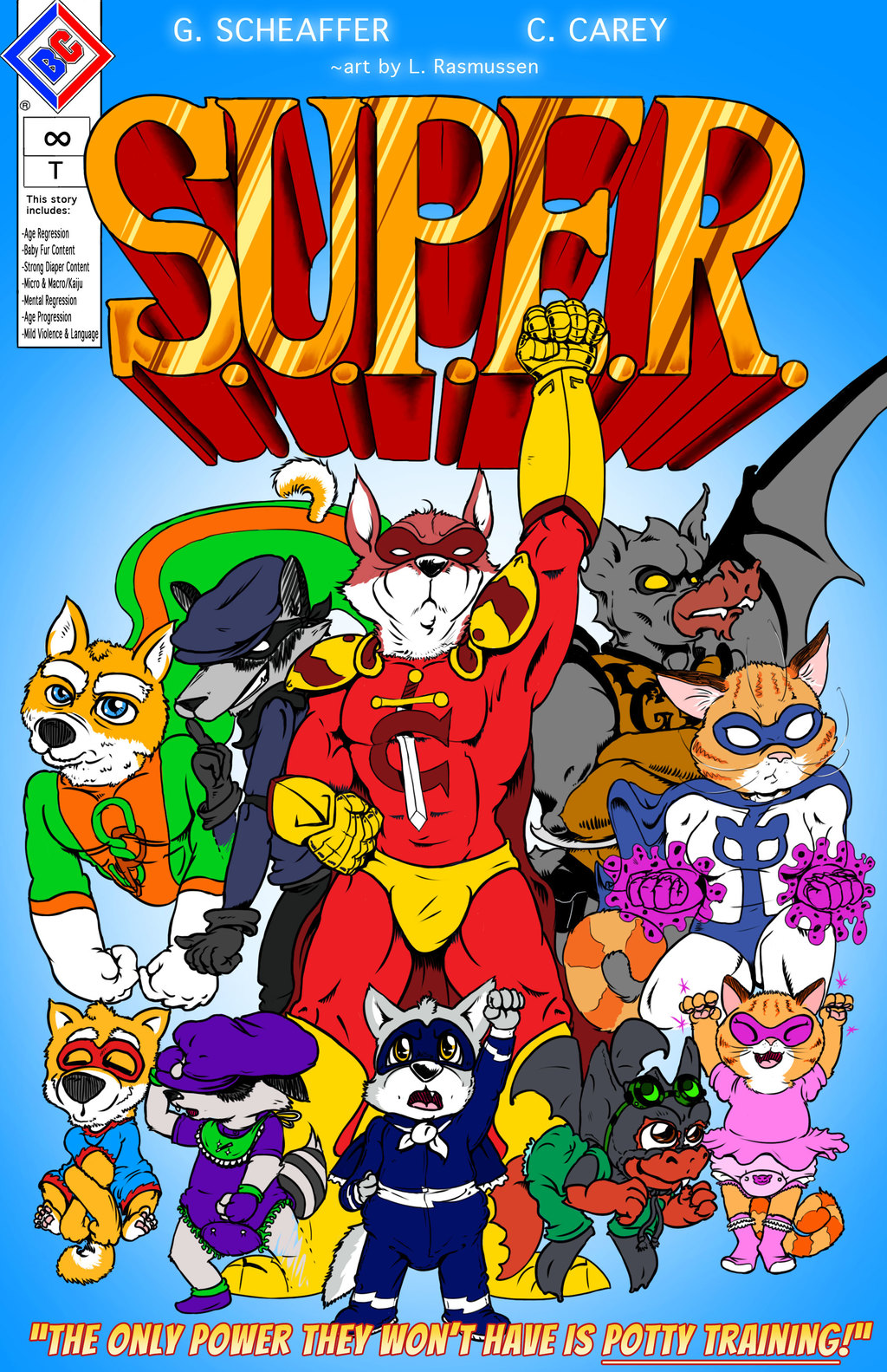 "S.U.P.E.R." Official Comprehensive Comic Cover