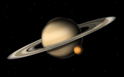 Saturn and Titan (Tutorial Video in Description)