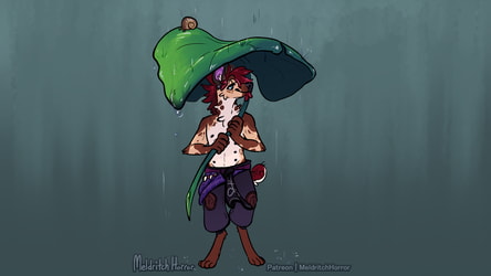 Leaf Umbrella 🌱🌧🐌