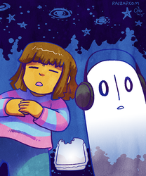Napstablook and a Ghost Sandwich