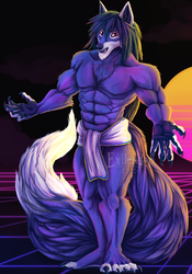 (COM) Synthwave Wolf