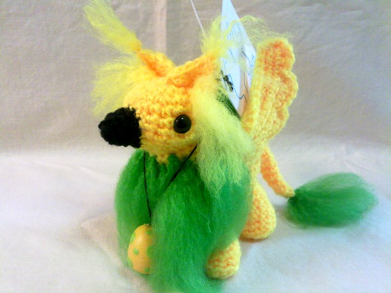 Bright Yellow and Green Pigmy Gryphon