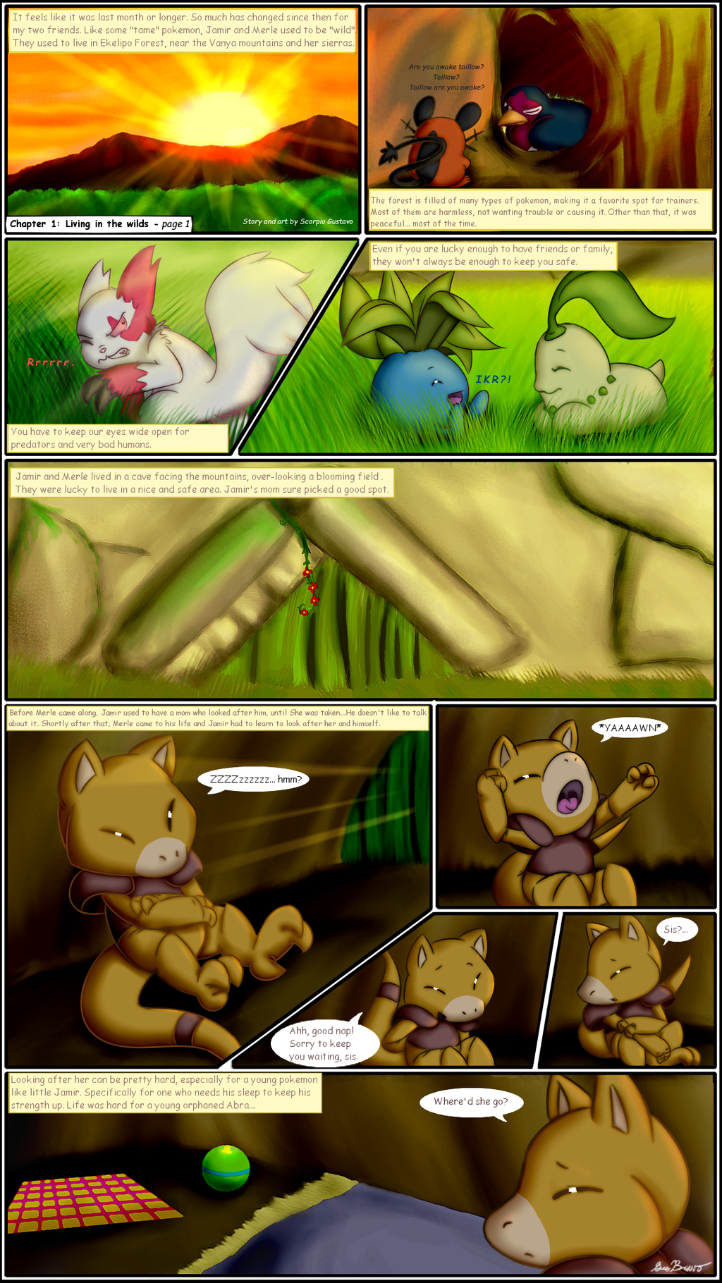 AAAM Comic- Living in the wilds- pg.1