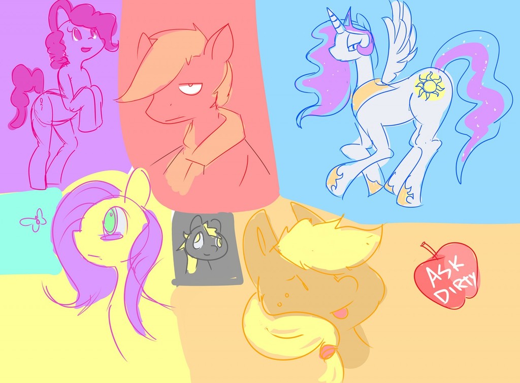 A bunch of ponies 