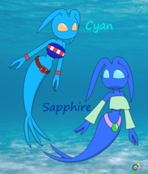 Cyan and Sapphire