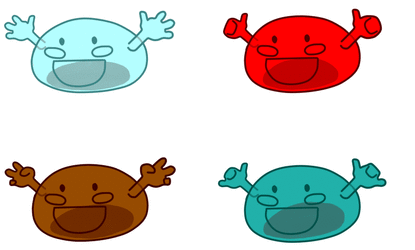 Normal goo monsters all elements animated