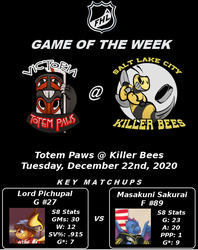 FHL Season 9 Game of the Week #4: Totem Paws @ Killer Bees