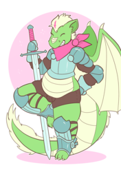 [commission] squishy dragon hero