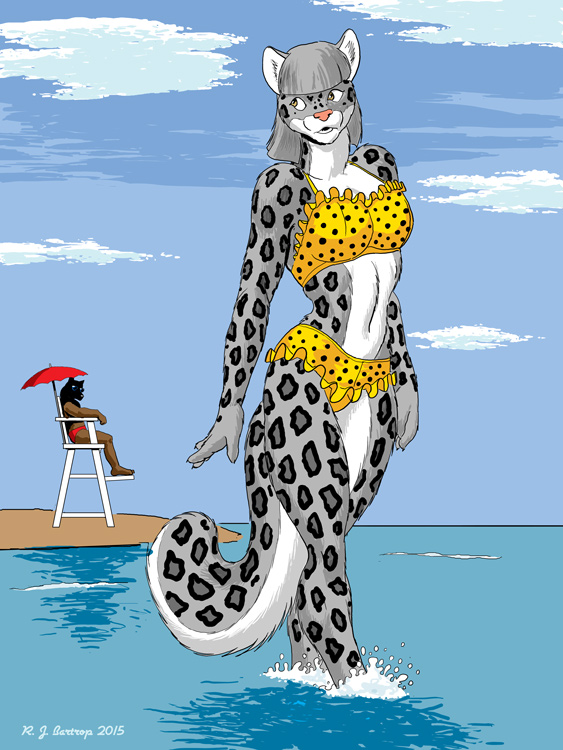 [Commission]Bikini Madness: An Itsy Bitsy Teeny Weeny Yellow Polka Dot Bikini...