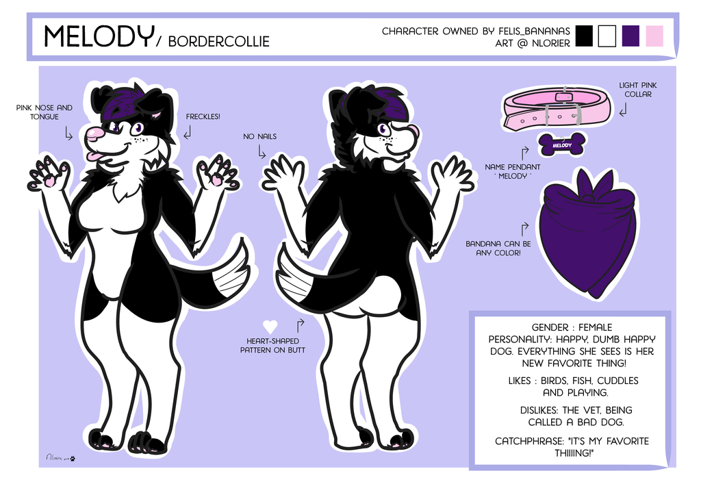 Reference sheet commission for Felis_Bananas