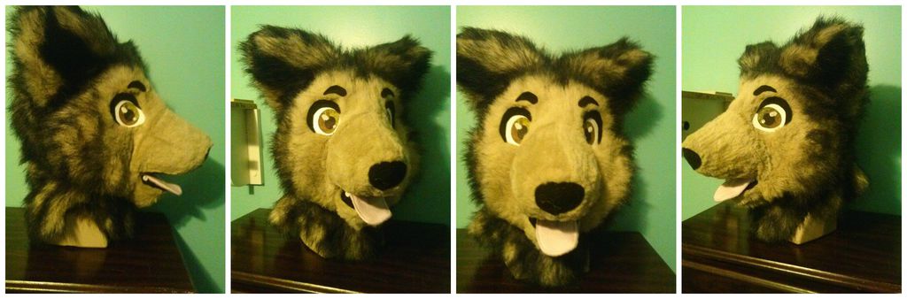 Coyote/Brown Wolf Partial AUCTION (head details)