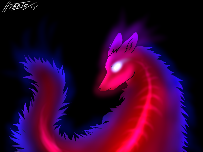 Most recent image: Glowy Ghosty wolf thing