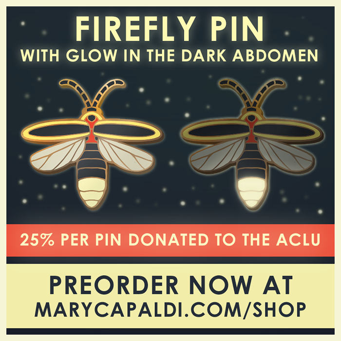 NEW Firefly Glow in the Dark Enamel Pin Preorder!!
