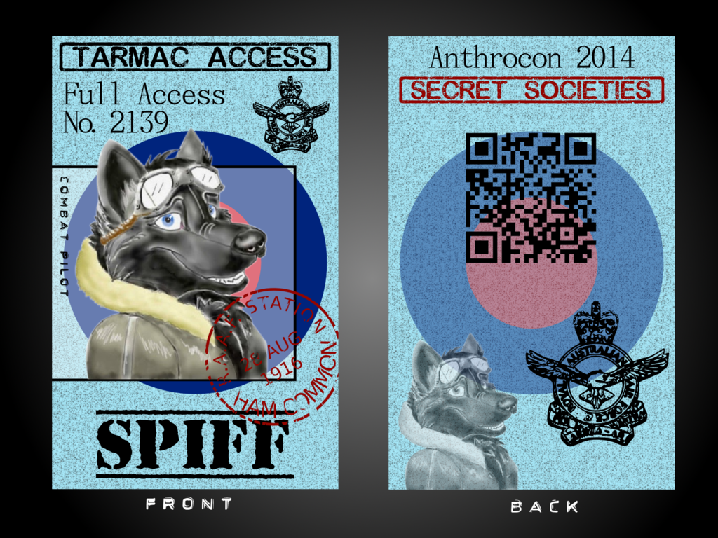 Anthrocon 2014 Badge - Spiff