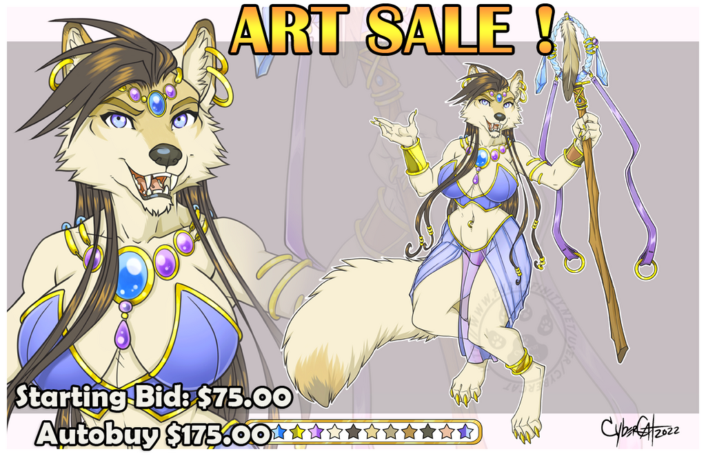 Most recent image: Mystic Wolf Adoptable Auction Starting Bid $75