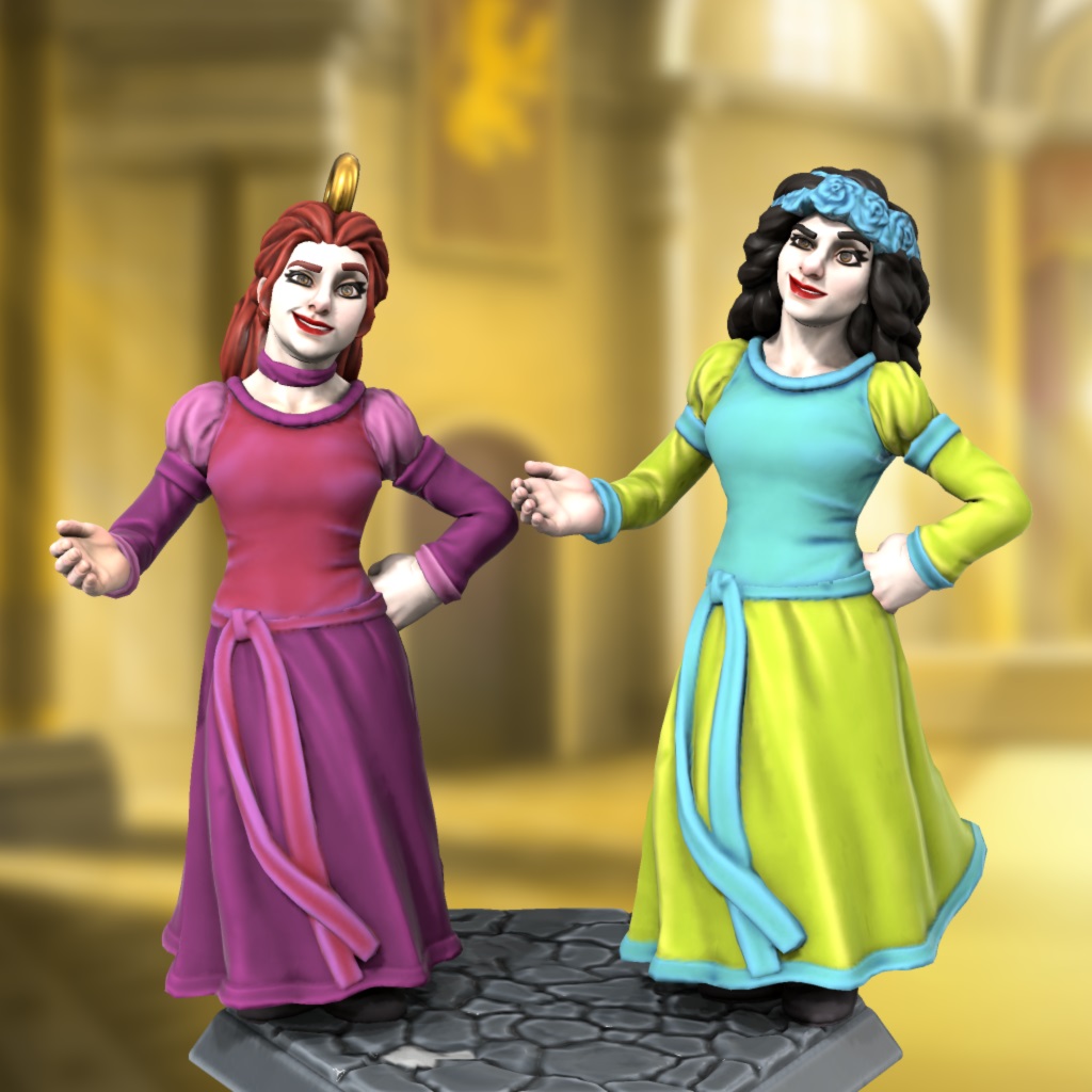 Hero Forge: Anastasia and Drizella