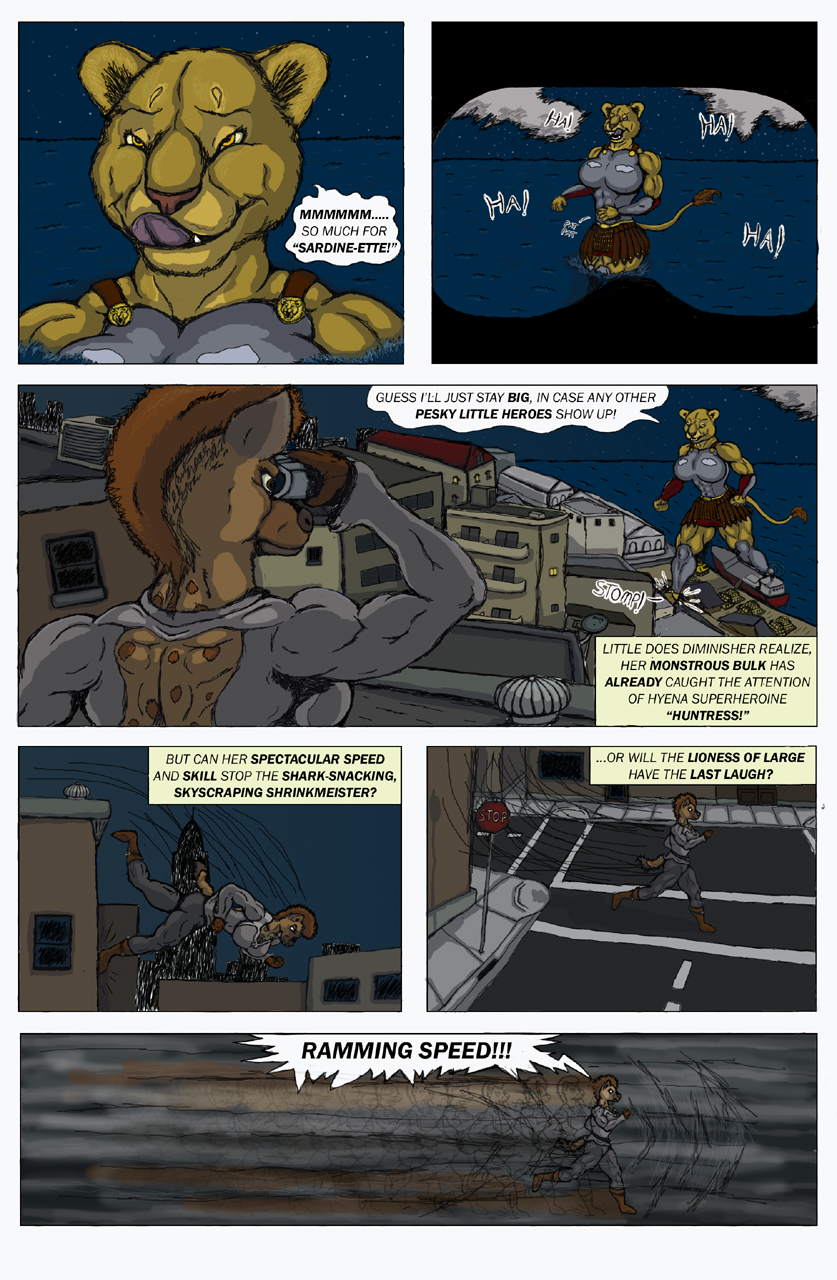 Muscle lioness macro/vore comic, pg. 6