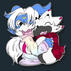 [Personal | #SFW] ArtyVee and Tailimon Hugs