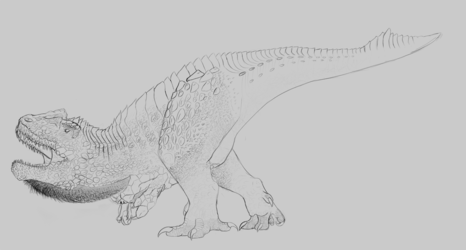 Alien Tyrannosauroid sketchy