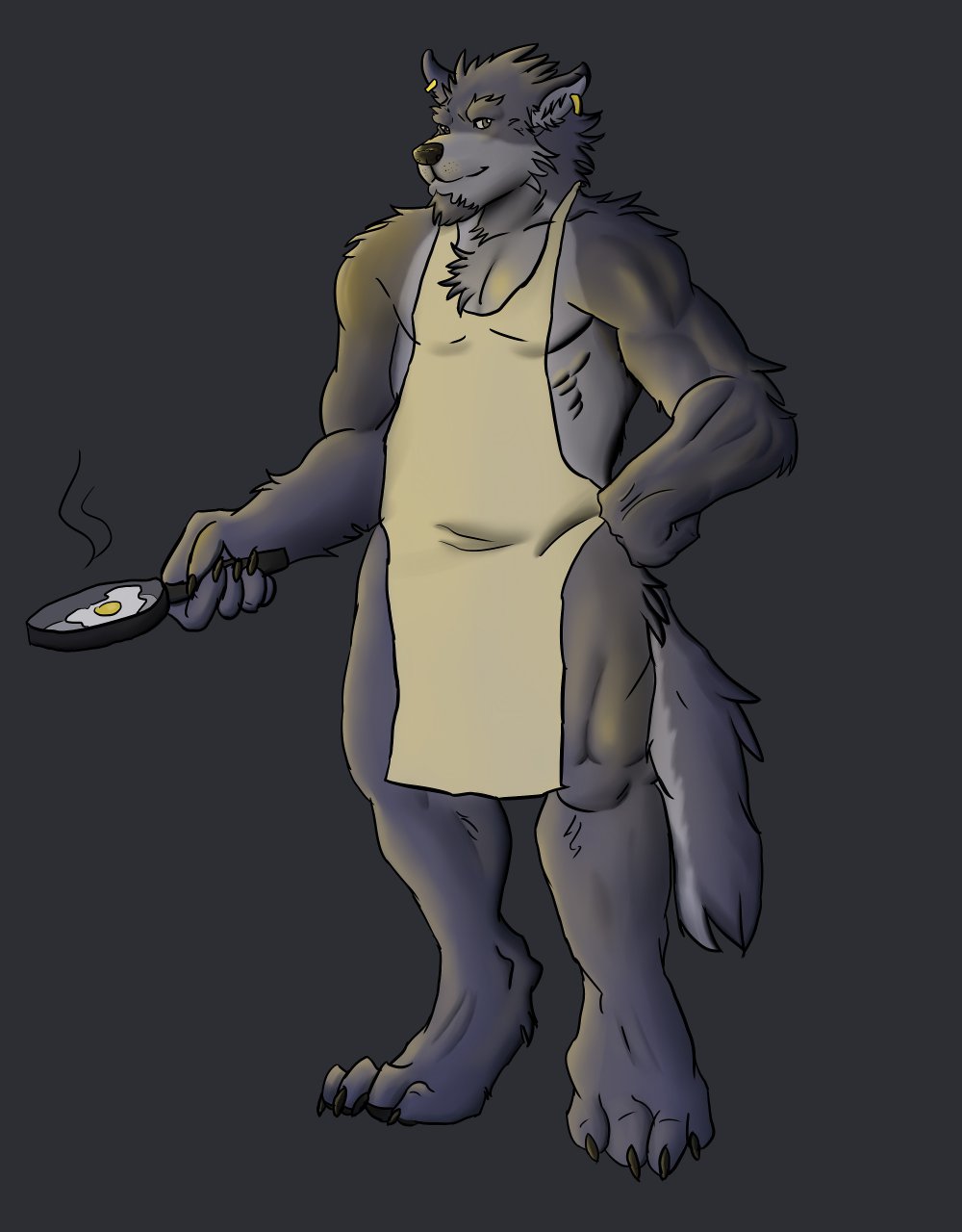Daddy cooks! -old art-