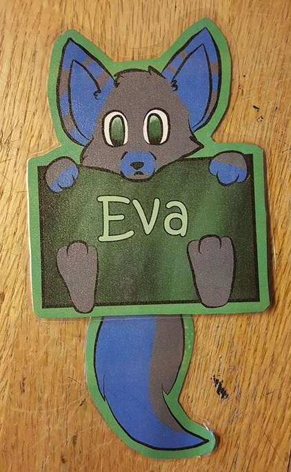 Eva Tail Wagging Badge