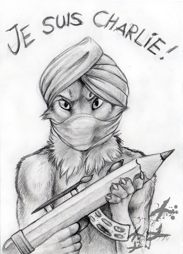May the pencil be with you - je suis charlie !!