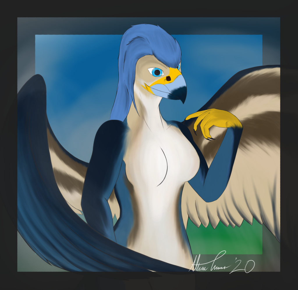 Commission: Birb Bust for Xeya