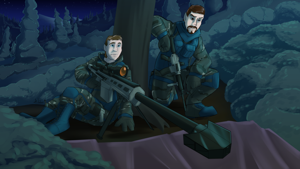Commission - Wolfe9 - Sniper Duo
