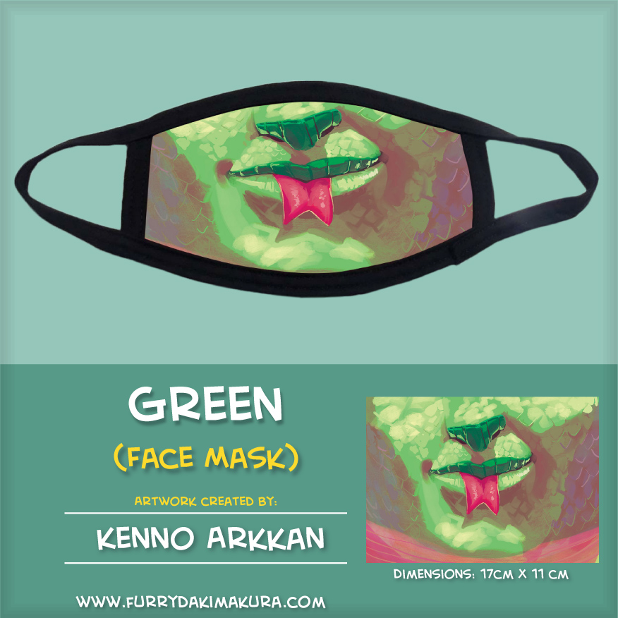 Green Face Mask by Kenno Arkkan