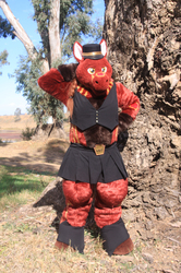 Gina Gertrude One, or "GG1".  Here posing by a river in Dubbo, New South Wales, Australia