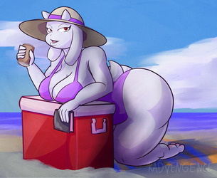 Goatmother at Beach