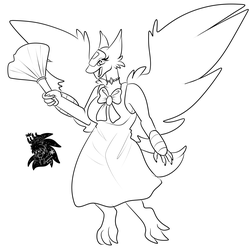 Housewife Latias +Commission WIP+