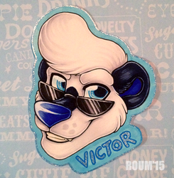 Victor Head Badge